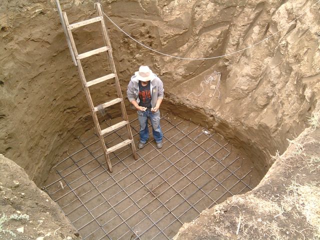 preparando el agujero